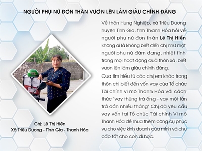 Người phụ nữ đơn thân vươn lên làm giàu chính đáng